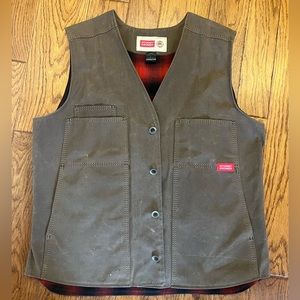 Waxed Canvas Stormy Kromer “The Button Vest” Sz L